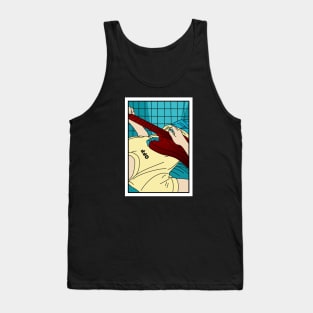 Boy guitar creme vektor Tank Top